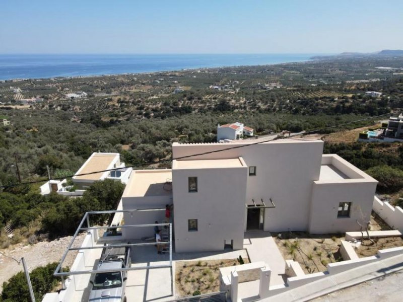 Maroulas Kreta, Maroulas: Neu gebaute Villa mit Meerblick zu verkaufen Haus kaufen
